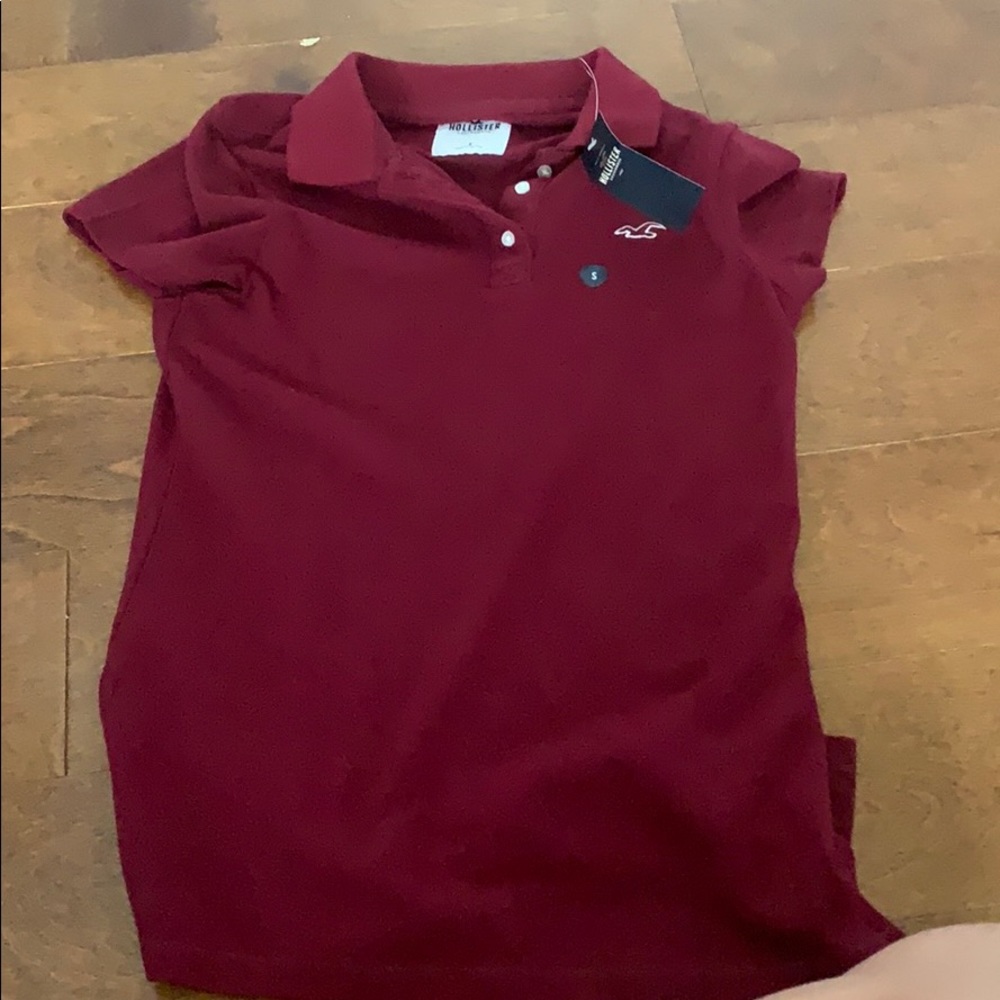 Hollister red polo